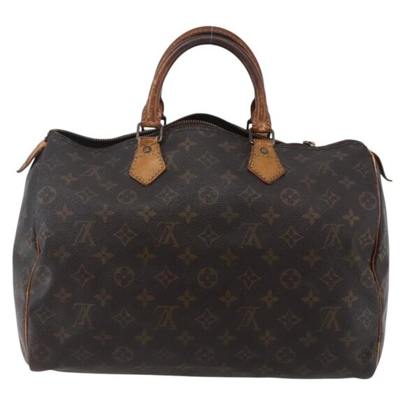 LOUIS VUITTON Monogram Speedy 35 Hand Bag M41524 LV Auth 147449 - Picture 3 of 16